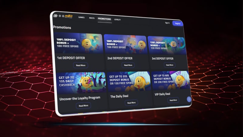 Mbitcasino bonuses